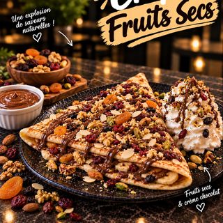 Crêpe Nutelle Fruits Secs