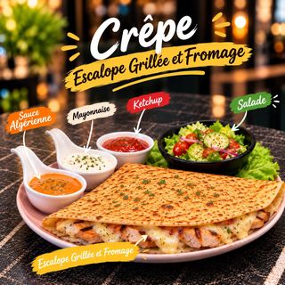 Crêpe Escalope Fromage