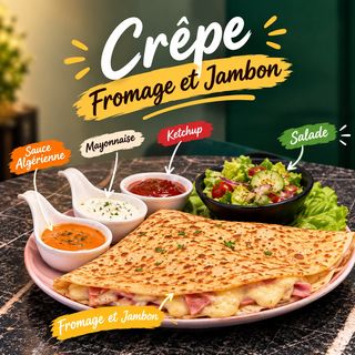 Crêpe Jambon Fromage