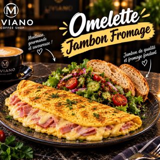 Omelette Jambon Et Fromage