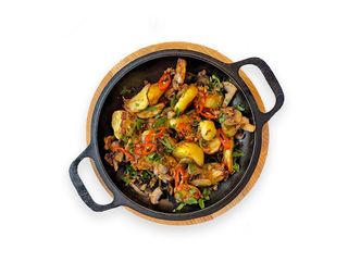 Смажена картопля з печерицями (340 г)