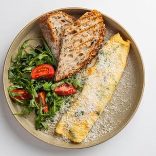 Омлет зі шпинатом