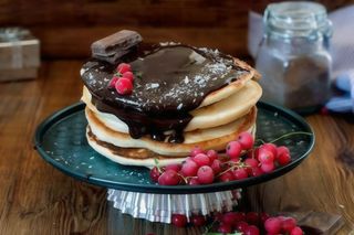 Панкейки шоколад та кокос