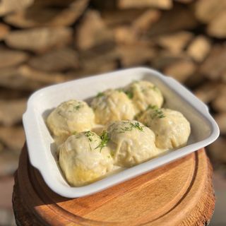 Галушки запечені з мʼясом та сиром (410г)