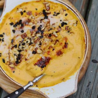 Канелоні з ніжною начинкою у гарбузовому соусі