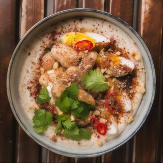 Хумус з квасолі Ясь з лабне та маринованими яйцями (260 г)