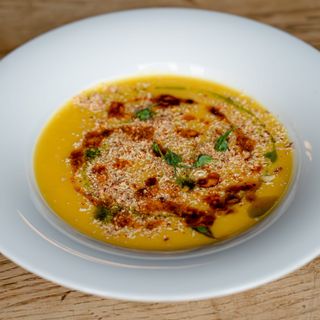 Крем-суп з гарбуза з витриманим сиром