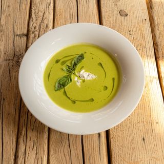 Крем-суп з зеленого горошку