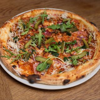 Піца з рваною свининою 