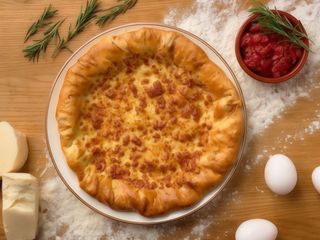 Хачапурі з мясом та сиром (400 г)