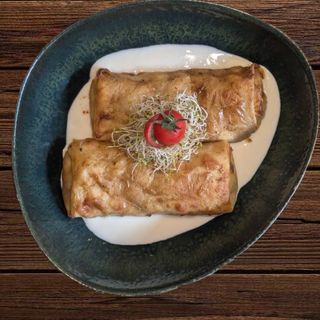 Креп з куркою та грибами