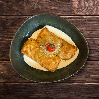 Креп з куркою та грибами