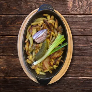 Картопля смажена зі салом, 320 г