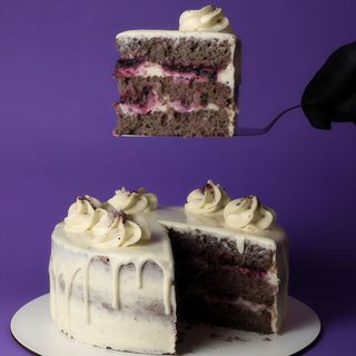 Торт Чорничний (шматочок)