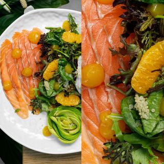 Салат з лососем