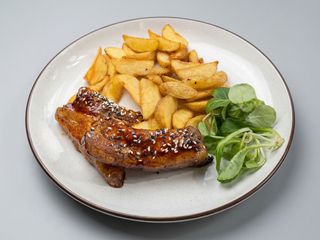 Свинні ребра у медовому соусі (350г)