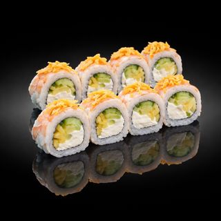 Рол Аляска кранч з манго та огірком