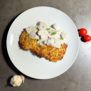 Картопляні деруни з грибами (350г)