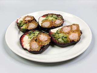 Рол без рису з креветкою у клярі/6 шт