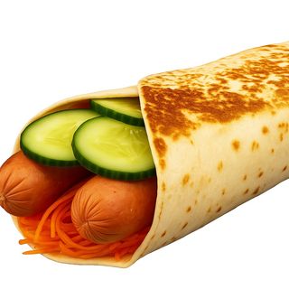 Хот-дог Фреш подвійний в лаваші 