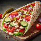 Шаурма "Мiкс" з сиром, куркою та телятиною