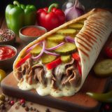 Шаурма Подвійна з телятиною і сиром