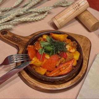 Чанахи з мясом і квасолею