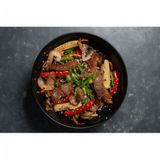 Соба з телятиною та грибами