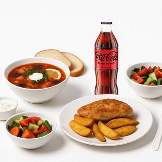 КОМБО ОБІД+Coca-Cola 0.5+СОУС