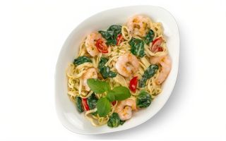 Лінгвіні з креветками та шпинатом L 