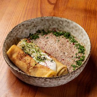 Млинці з куркою та грибами