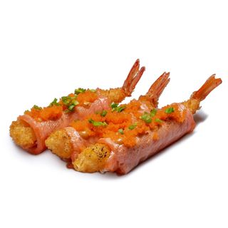 Креветки панко в лососі