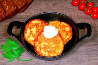 Деруни з м'ясом