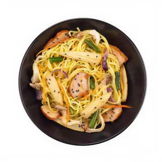 Рамен з копченою куркою теріякі (300г)
