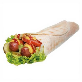 Хот-дог подвійний в лаваші 