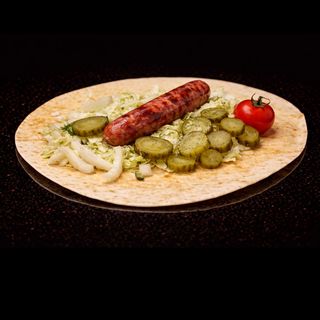 Хот-дог з сулугуні в лаваші 