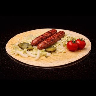 Хот-дог подвійний в лаваші 