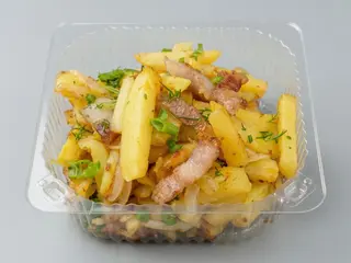 Картопля смажена з цибулею та підчеревиною (200г)