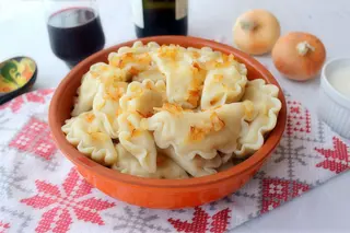 Вареники з картоплею та грибами (200/25г)