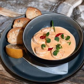 Креветки у вершковому соусі