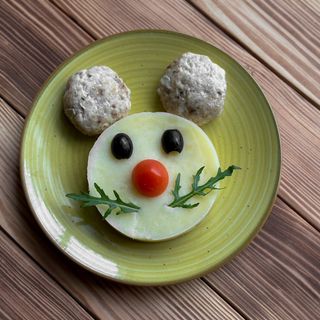 Картопляне пюре з курячими котлетками 150/80г