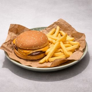 Міні Чизбургер Теріякі з яловичою котлетою (165/60г)