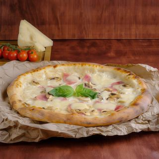 Піца з шинкою та грибами (450г)