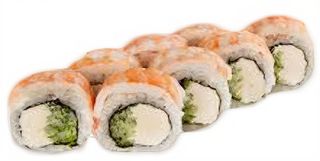 Рол Філадельфія з тигровою креветкою (8шт/240г)