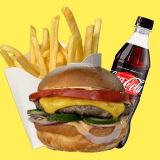 БУРГЕР МЕНЮ З ТЕЛЯТИНОЮ 