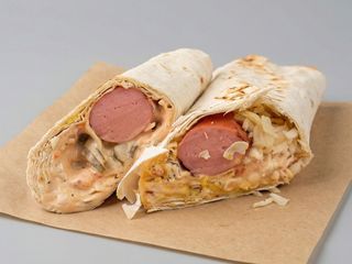 Хот-дог в лаваші ( 1 сосиска)