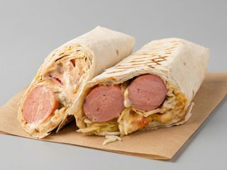 Хот-дог в лаваші (2 сосиски)