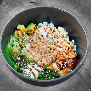 Боул з вугрем і рисом (250г)