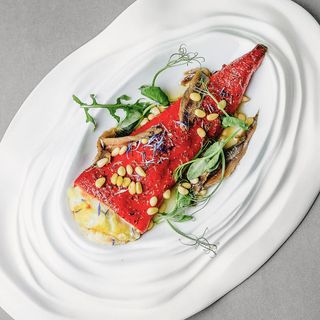 Запечений перець капія з Бурратою (300г)