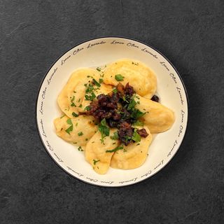 Вареники з картоплею та шкварками ( 200\30г )